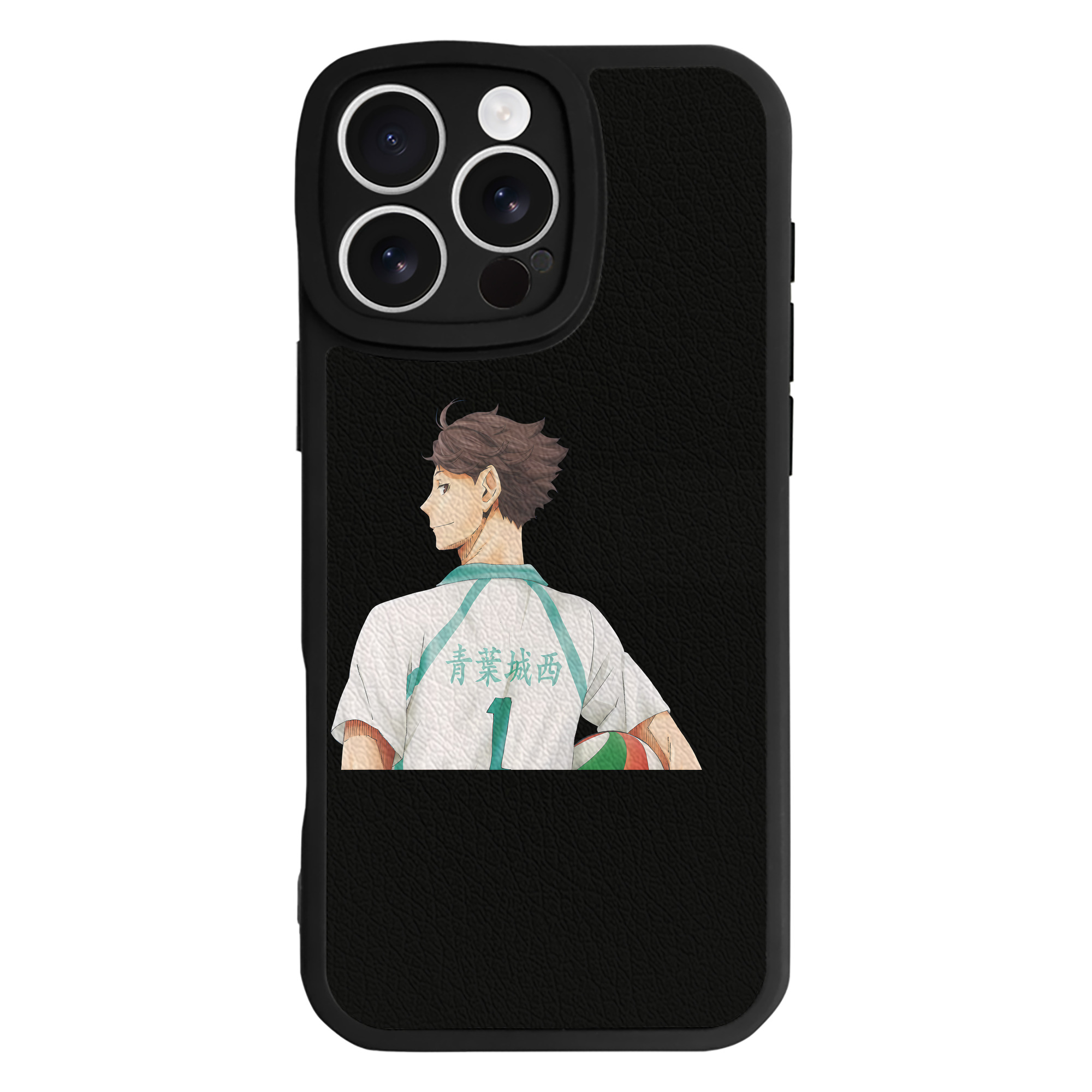 （画像用） ハイキュー!! Haikyu!! 【iPhone 16シリーズ対応】シリコンスマホケース（レザー調） 材質：シリコン